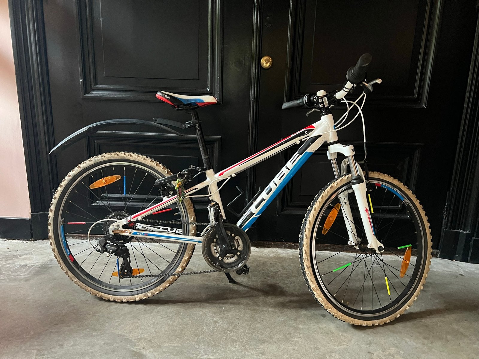 Cube mountainbike kind (race 240), Gebruikt, Velgrem, Versnellingen, Minder dan 49 cm