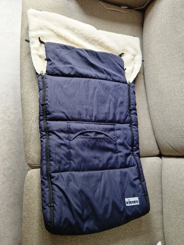 Kiduku voetenzak blauw buggy voetendeken Sens Lunola NIEUW, Ophalen of Verzenden, Gebruikt, Voetenzak