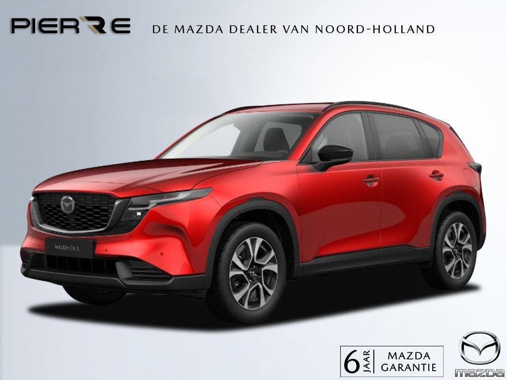Mazda CX-5 2.5 E-SKYACTIV G 141 M AUTOMAAT HYBRID Exclusive-, Adaptive Cruise Control, Zwart, 4 cilinders, Overige brandstoffen
