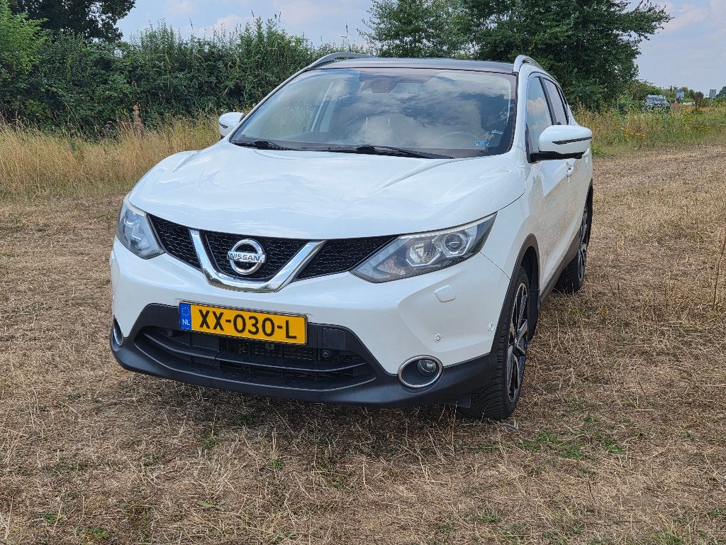 Nissan Qashqai 2015 Wit, Auto's, 4 cilinders, Wit, 115 pk, Particulier