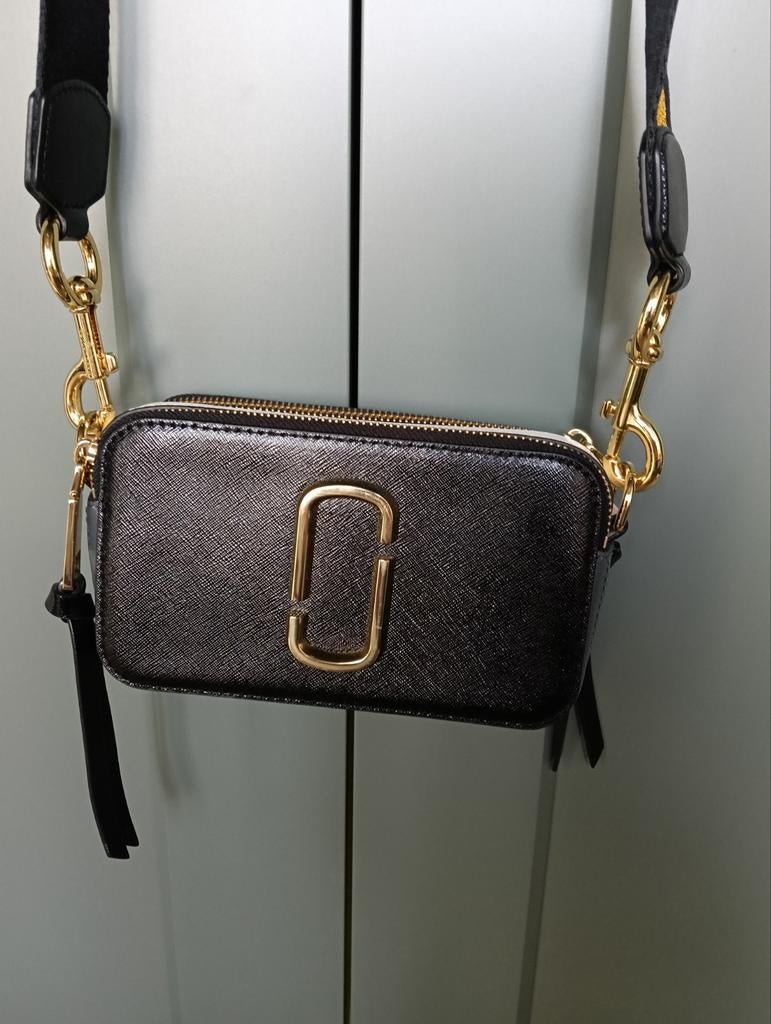 Marc Jacobs The snapshot bag, Ophalen of Verzenden, Zo goed als nieuw, Zwart, Schoudertasje