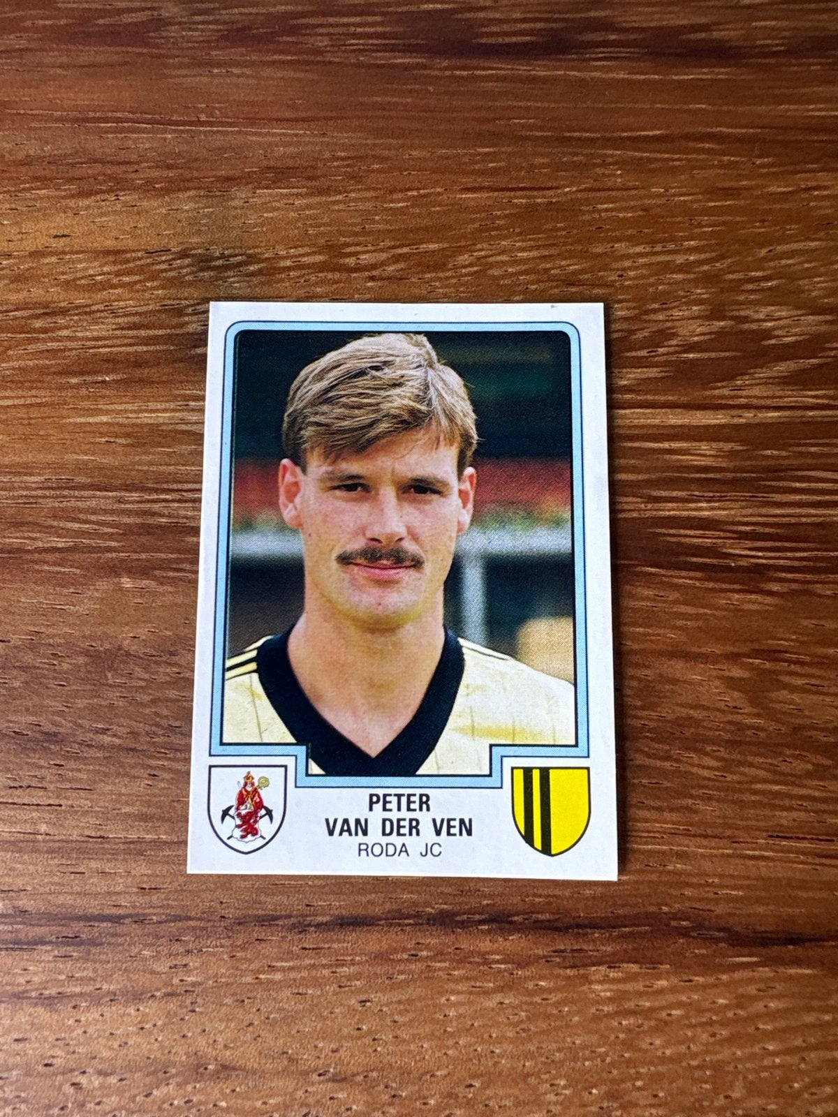 Panini Voetbal 1986 - Peter van der Ven - Roda JC, Ophalen of Verzenden, Zo goed als nieuw, Stickers en Plaatjes