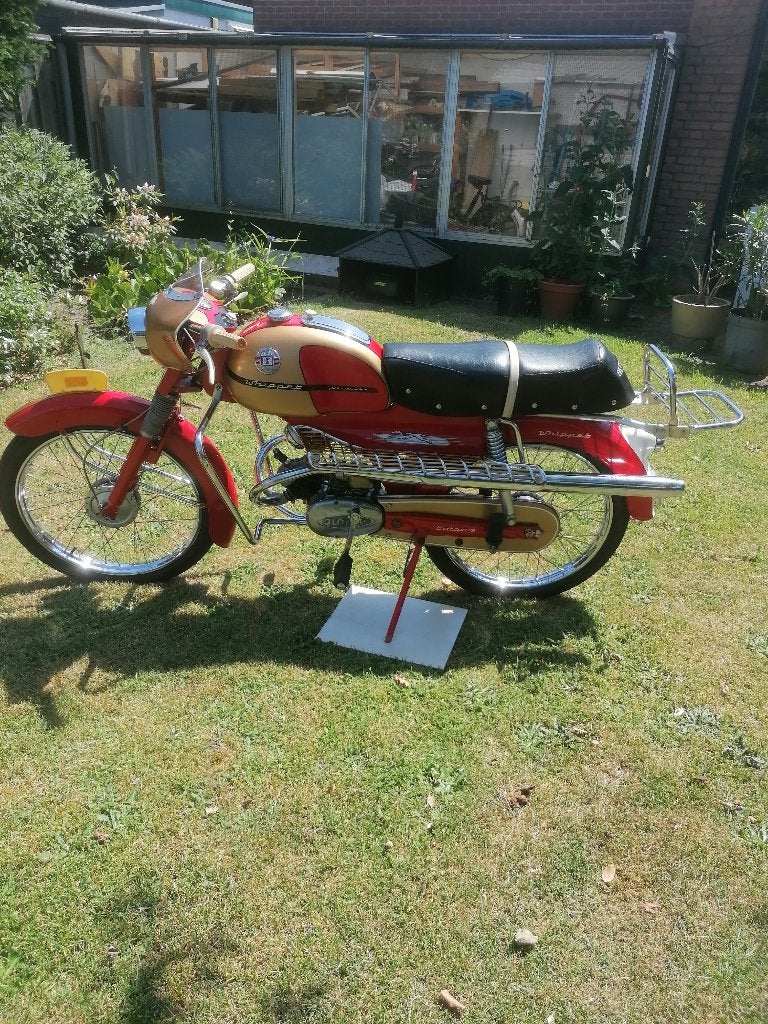 Super mooie Batavus Whippet 1965 met kenteken, Fietsen en Brommers, Ophalen, Batavus, 49 cc, 3 versnellingen