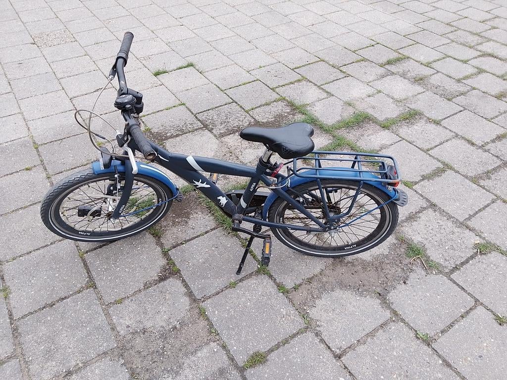 Alpine kinderfiets met dino's, blauw, Fietsen en Brommers, Fietsen | Vouwfietsen, 20 inch of meer, Gebruikt, Heren, Ophalen