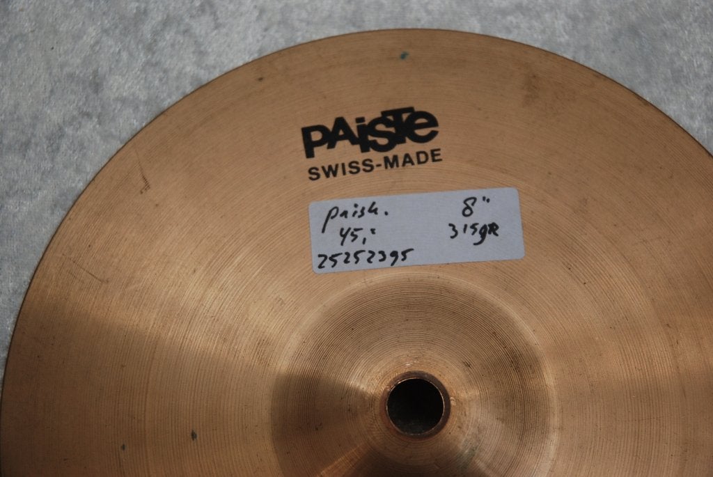 Paiste Swiss Accent bekken 315gr 8 inch  <25252395>, Gebruikt, ., Drums of Percussie, Ophalen of Verzenden