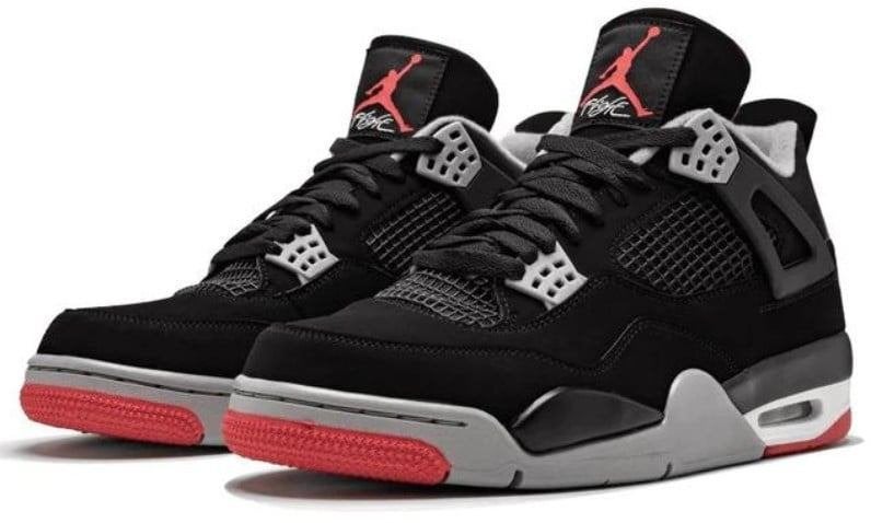 NIKE AIR Jordan 4 RETRO OG BRED schoenen maat 39, Zwart, Ophalen of Verzenden, Sneakers of Gympen, Gedragen