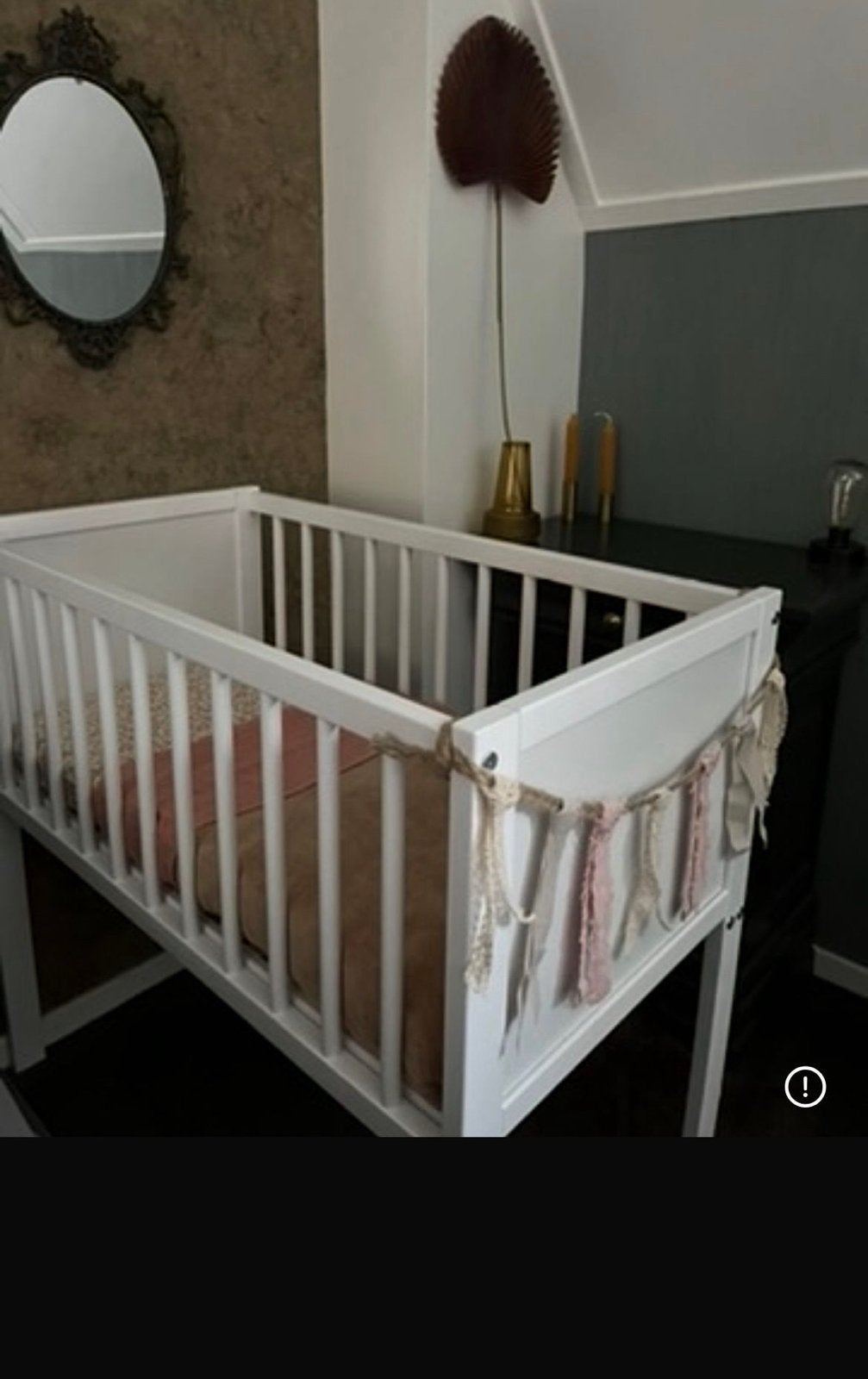 Co sleeper/Wit houten babybedje, Kinderen en Baby's, Ophalen, Gebruikt, Ledikant