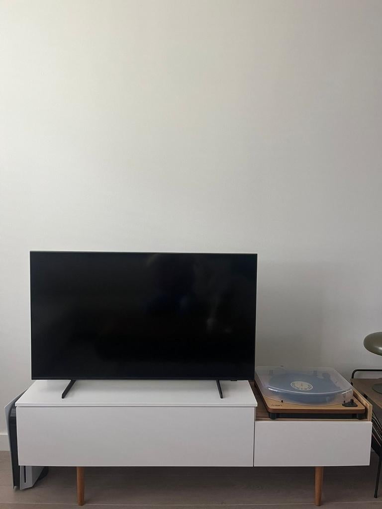 Stijlvol TV-meubel met ‘platenspeler-vak’ – Soft-close & Des, Huis en Inrichting, Kasten | Televisiemeubels, Zo goed als nieuw
