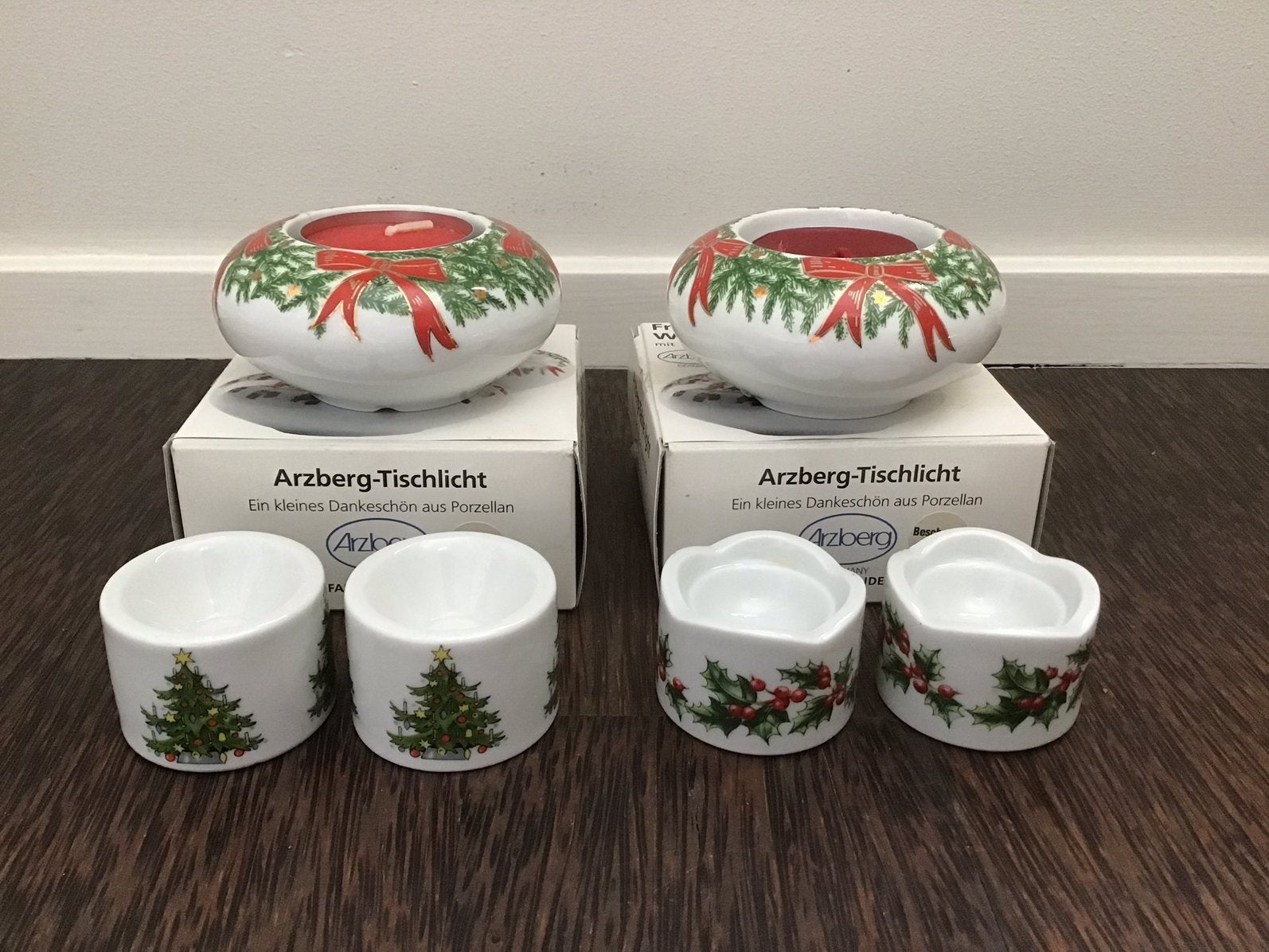 2 Arzberg waxinelichthouders + 4 Funny Design kaarsenhouders, Ophalen of Verzenden