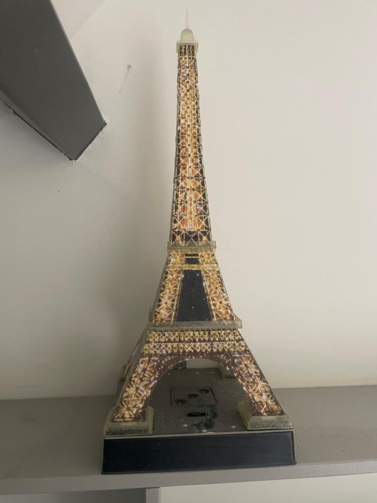 Eiffeltoren puzzel met LED verlichting, Ophalen of Verzenden, Zo goed als nieuw