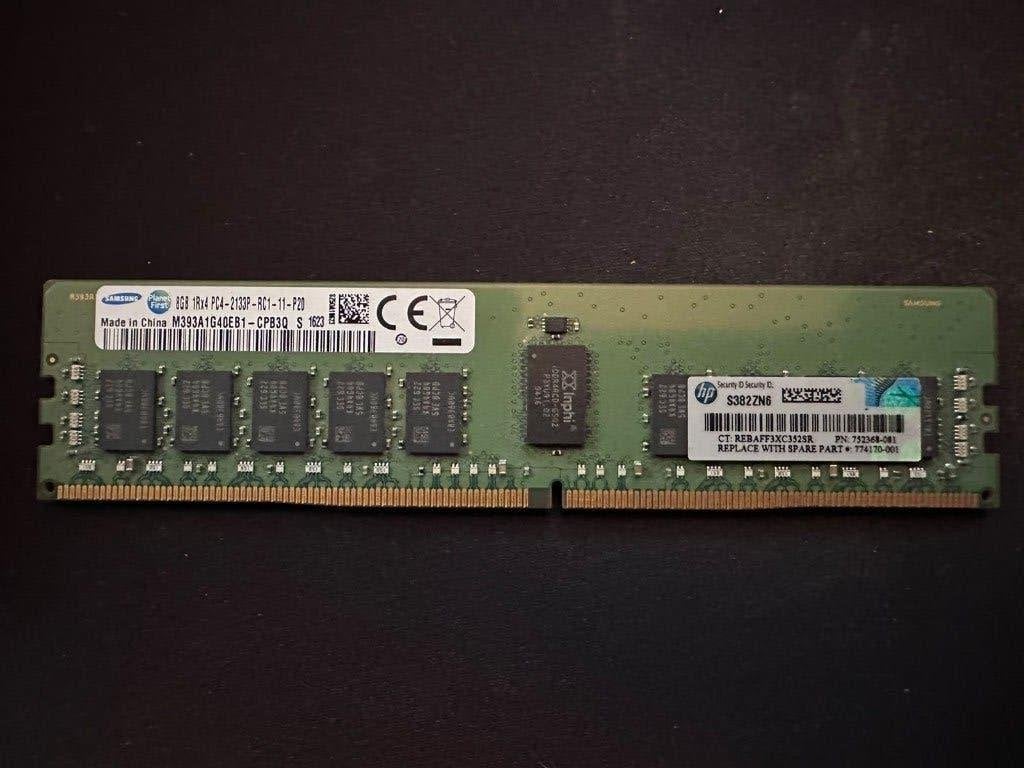 Samsung 8GB DDR4 ECC RDIMM Server RAM - 2133 MHz, Gebruikt, Server, DDR4, 2133 MT/s