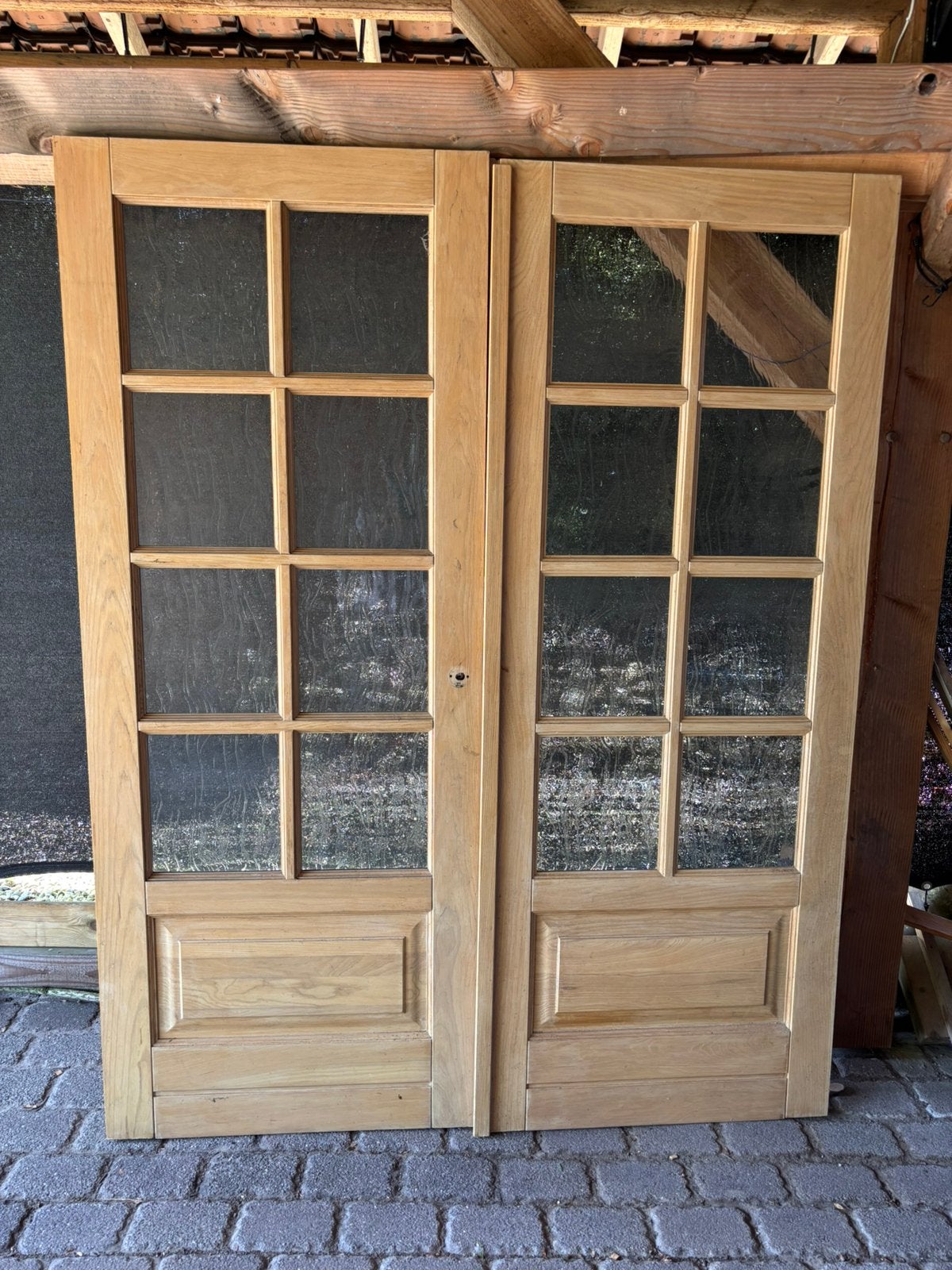 Openslaande  massief houten binnen deuren, Ophalen, Zo goed als nieuw, Binnendeur, 200 tot 215 cm