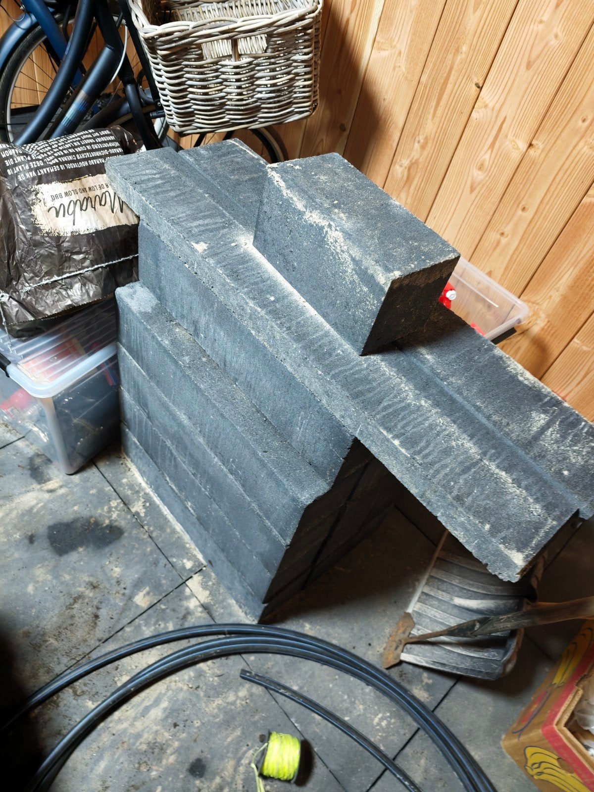 14,5 Nieuwe stapelblokken 60x15x15 cm van Bauhaus, Tuin en Terras, Ophalen, Nieuw, Grijs, Overige typen