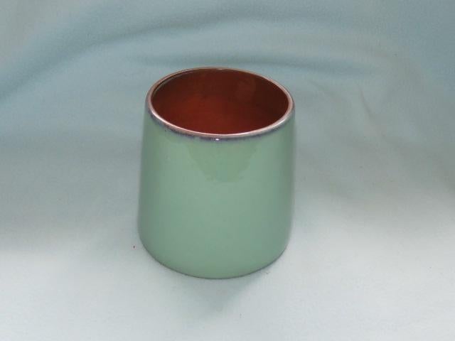 ZGAN bloempot van Gina Da, lichtgroen, taps toelopend 11 cm, Rond, Binnen, Ophalen of Verzenden, Zo goed als nieuw