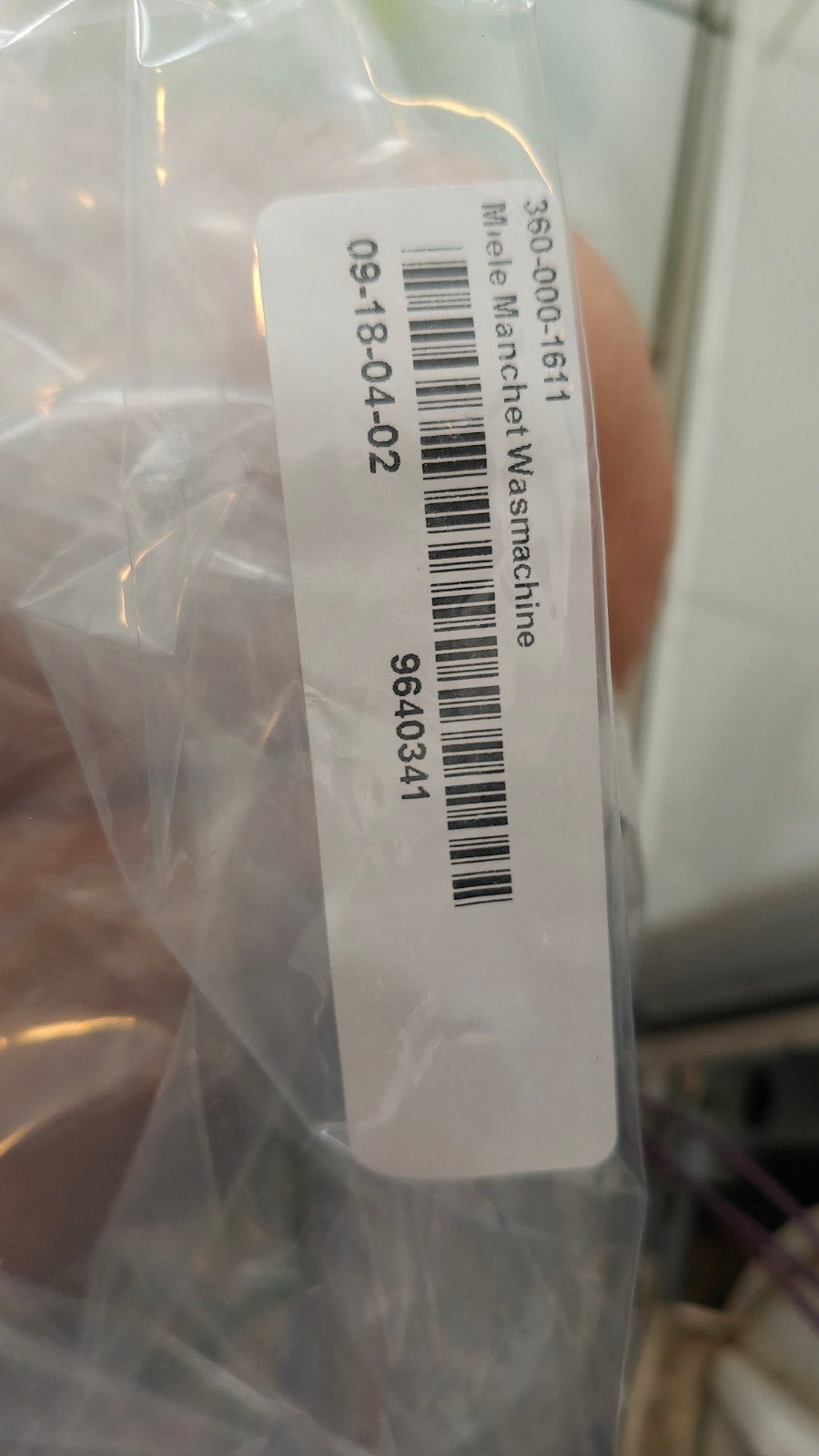 Miele manchet deurrubber, Witgoed en Apparatuur, 6 tot 8 kg, Minder dan 85 cm, Ophalen of Verzenden, 1600 toeren of meer