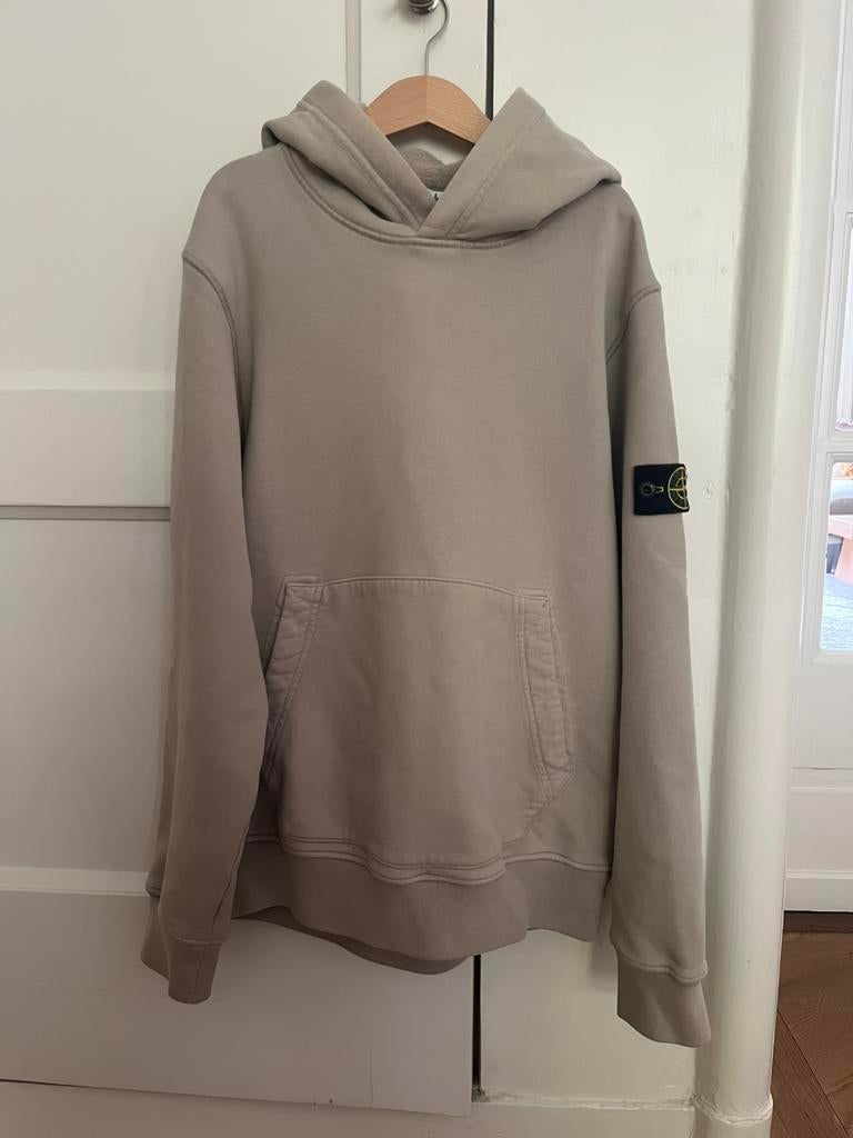 Stone Island Hoodie beige - 12yr - Zo goed als nieuw, Ophalen of Verzenden, Zo goed als nieuw, Jongen of Meisje