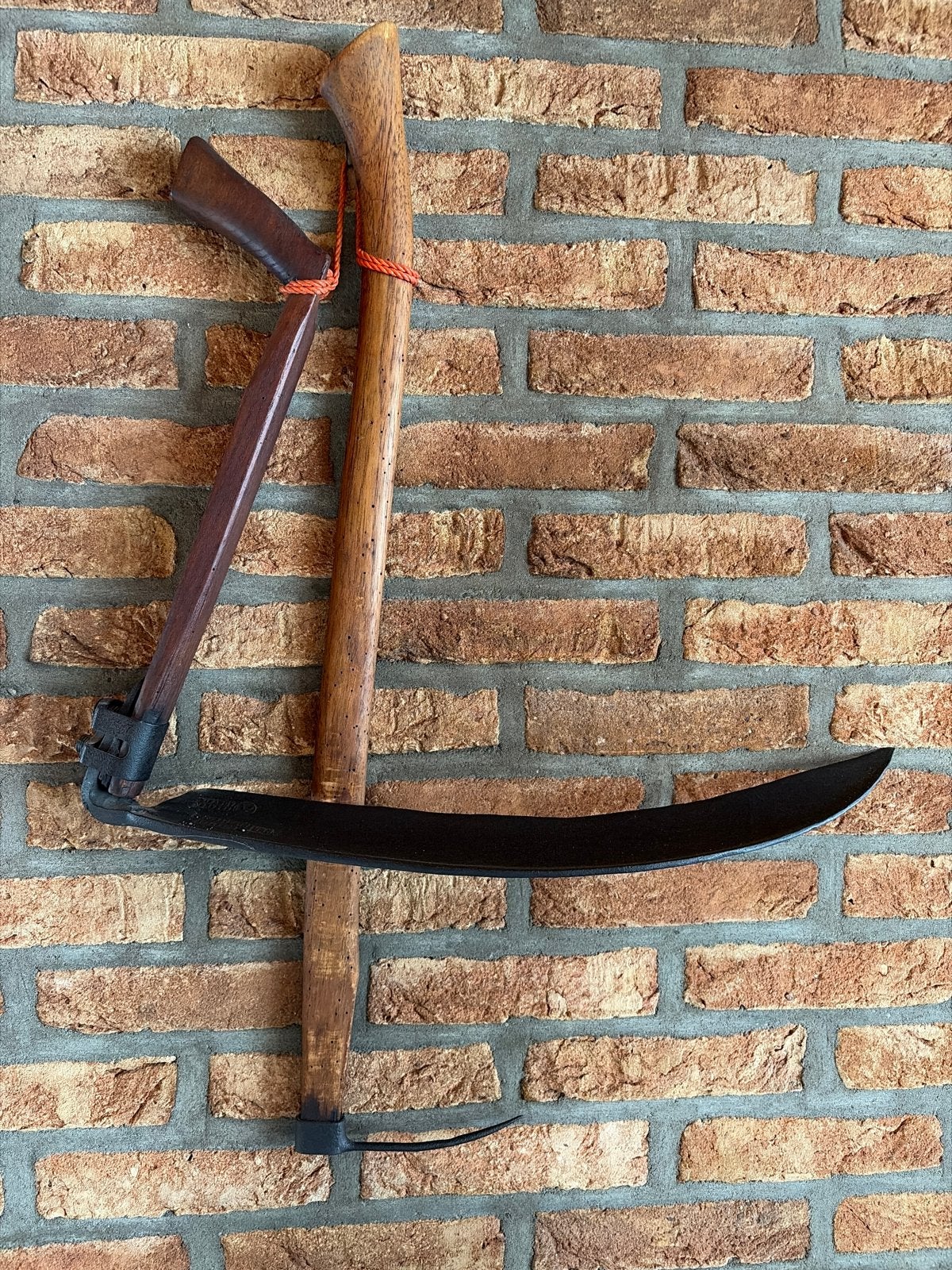Antieke zicht met een pikhaak  Landbouwwerktuig, Antiek en Kunst, Ophalen of Verzenden