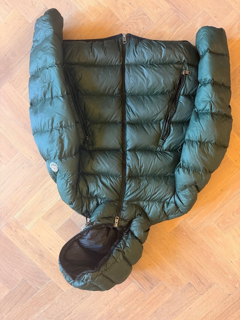 Moncler jas, Kleding | Heren, Jassen | Winter, Moncler, Ophalen of Verzenden, Gedragen, Groen