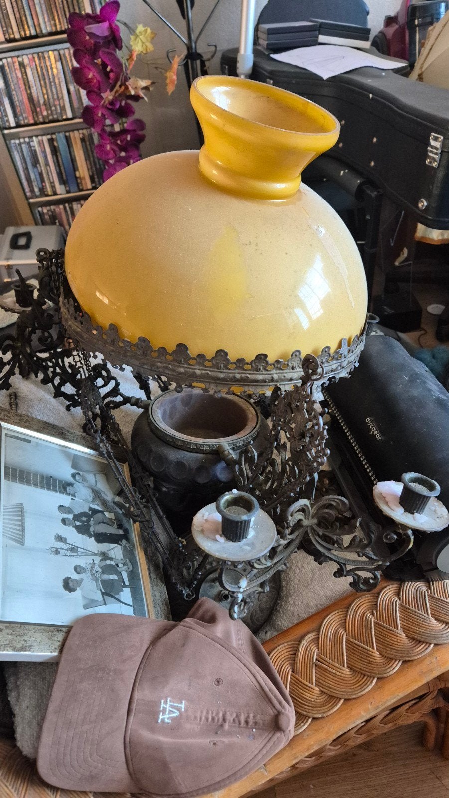 Victoriaanse hang lamp, Ophalen