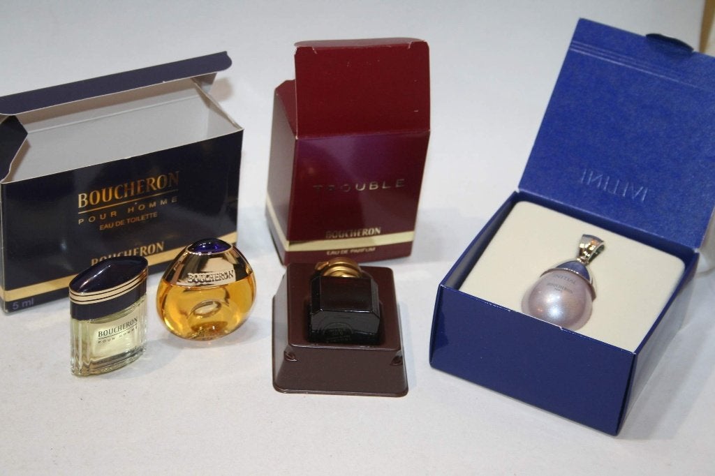 Boucheron 3 verschillende miniaturen nieuw & OVP, Verzenden, Nieuw, Miniatuur, Gevuld