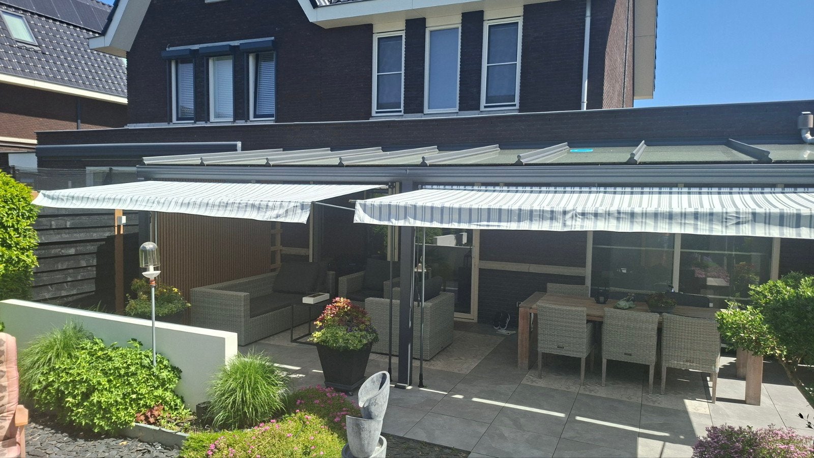 Klemluifel BxD 340x150 cm. Bevestig zonder boren., Minder dan 150 cm, Ophalen, Markies