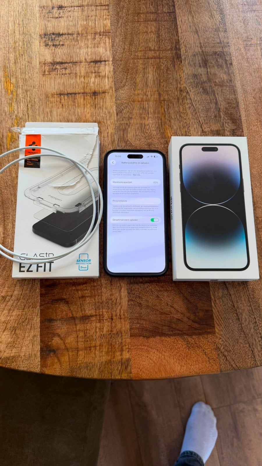 Apple iPhone 14 Pro Max 5G 128GB, Space Black, Telecommunicatie, Mobiele telefoons | Apple iPhone, Ophalen, 128 GB, Zwart, Zo goed als nieuw
