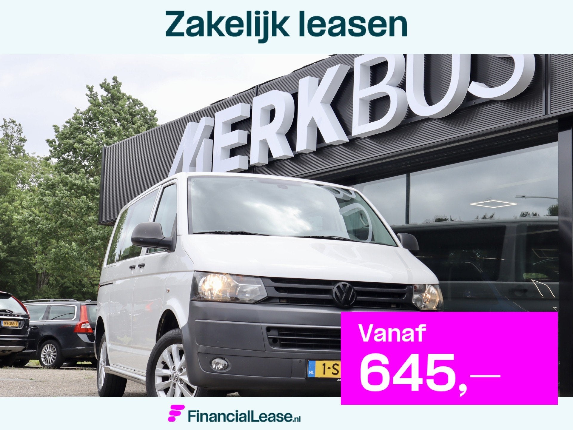 Volkswagen Transporter Kombi 2.0 TDI DSG 8 PERSOONS, Euro 5, Gebruikt, 8 stoelen, 241 €/maand