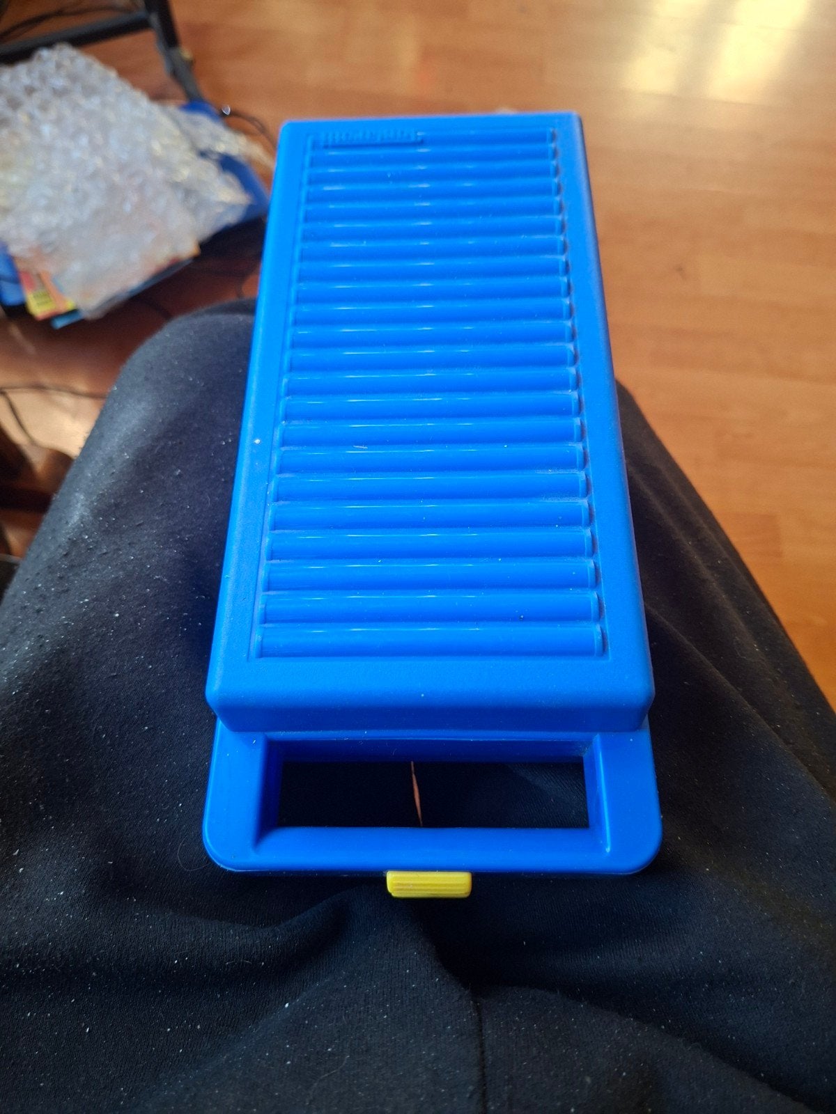 Blauwe cassette opbergdoos - Compact en handig, Ophalen of Verzenden, Gebruikt