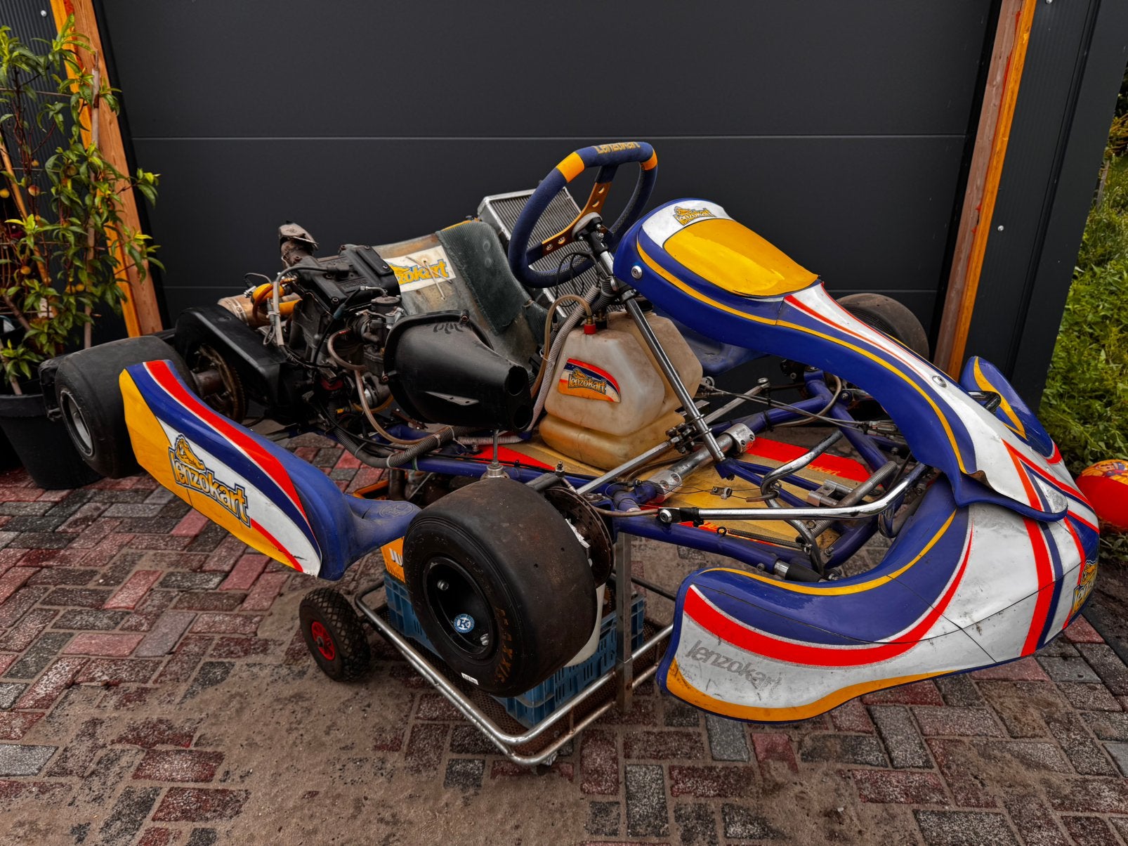 Oral 250cc 35pk Lenzokart frame, Sport en Fitness, Karting, Ophalen, Zo goed als nieuw, Kart
