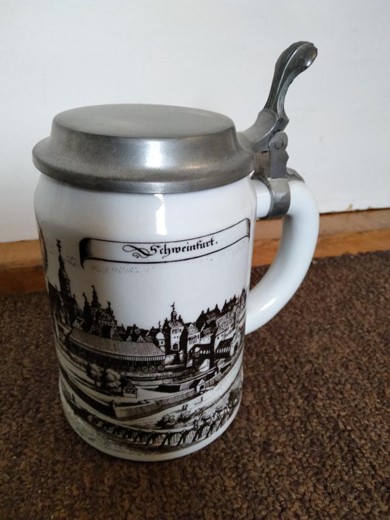 Vintage Bierpul Schweinfurt - VB Bavaria, Antiek en Kunst, Ophalen of Verzenden