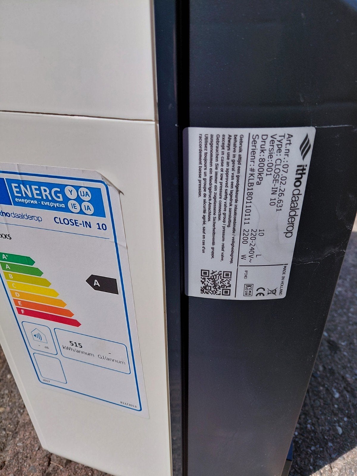 Itho Daalderop Close-in 10 Liter Keukenboiler (Bouwjaar 2026, Doe-het-zelf en Verbouw, Geisers en Boilers, Ophalen, Boiler, Minder dan 20 liter