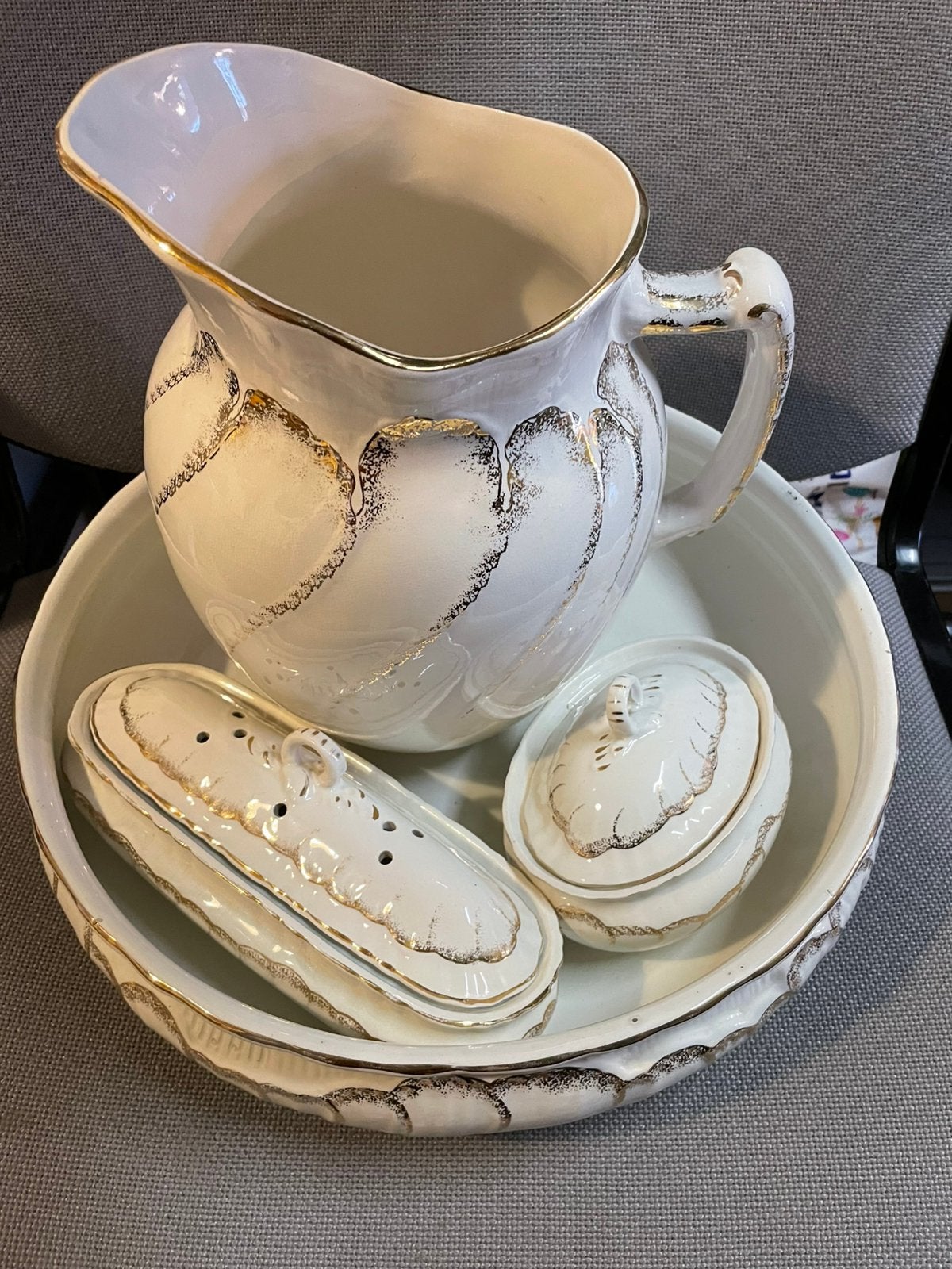 Te koop waskom en kan alles voor 15 euro., Ophalen, Huis en Inrichting