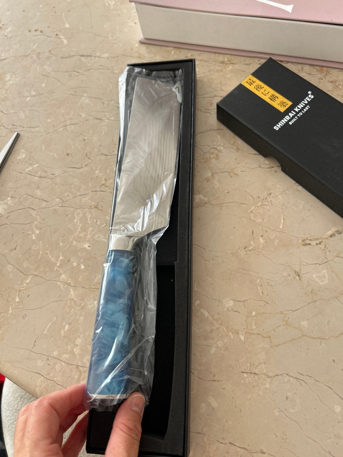 Shinrai Japan Santoku mes - Nieuw in doos, Los bestek, Keukenmes, Nieuw, Ophalen of Verzenden