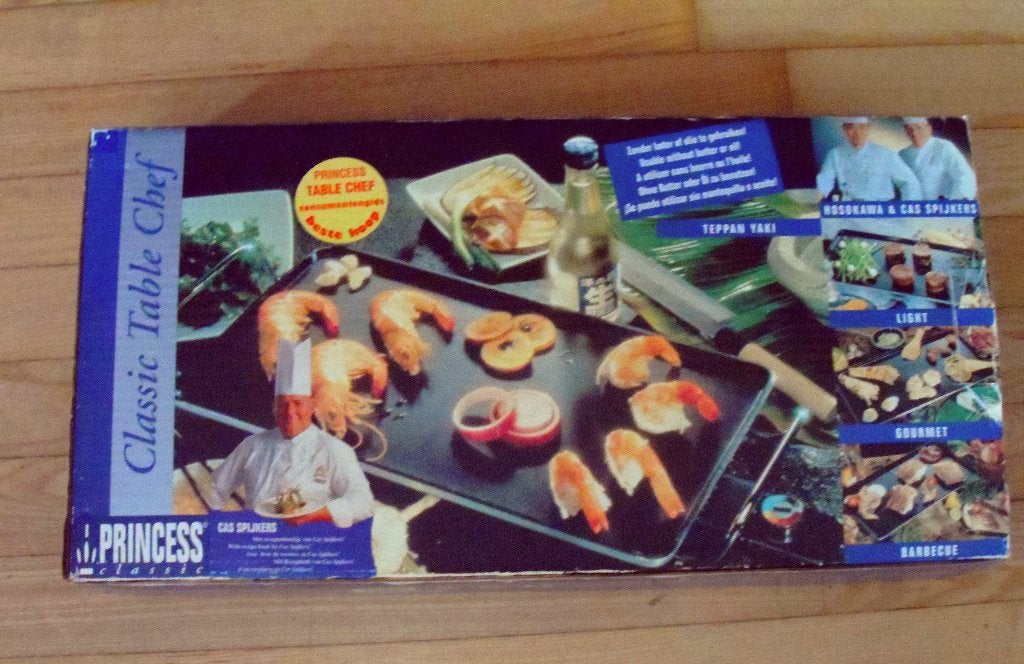 Grillplaat Tepan Yaki, Witgoed en Apparatuur, Grillplaten, Ophalen of Verzenden, Zo goed als nieuw, Tafelgrill