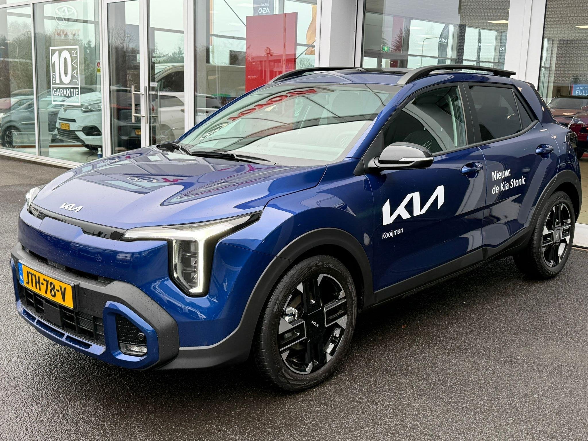 Kia Stonic 1.0 T-GDi MHEV GT-PlusLine Nu te bestellen en pro, Euro 6, Blauw, Leder en Stof, Origineel Nederlands