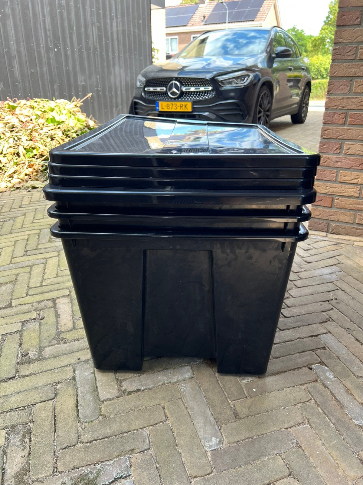 4x opbergkist met deksel/wieltjes 55x78x43. Nieuwstaat, Ophalen, Zo goed als nieuw, Overige instrumenten