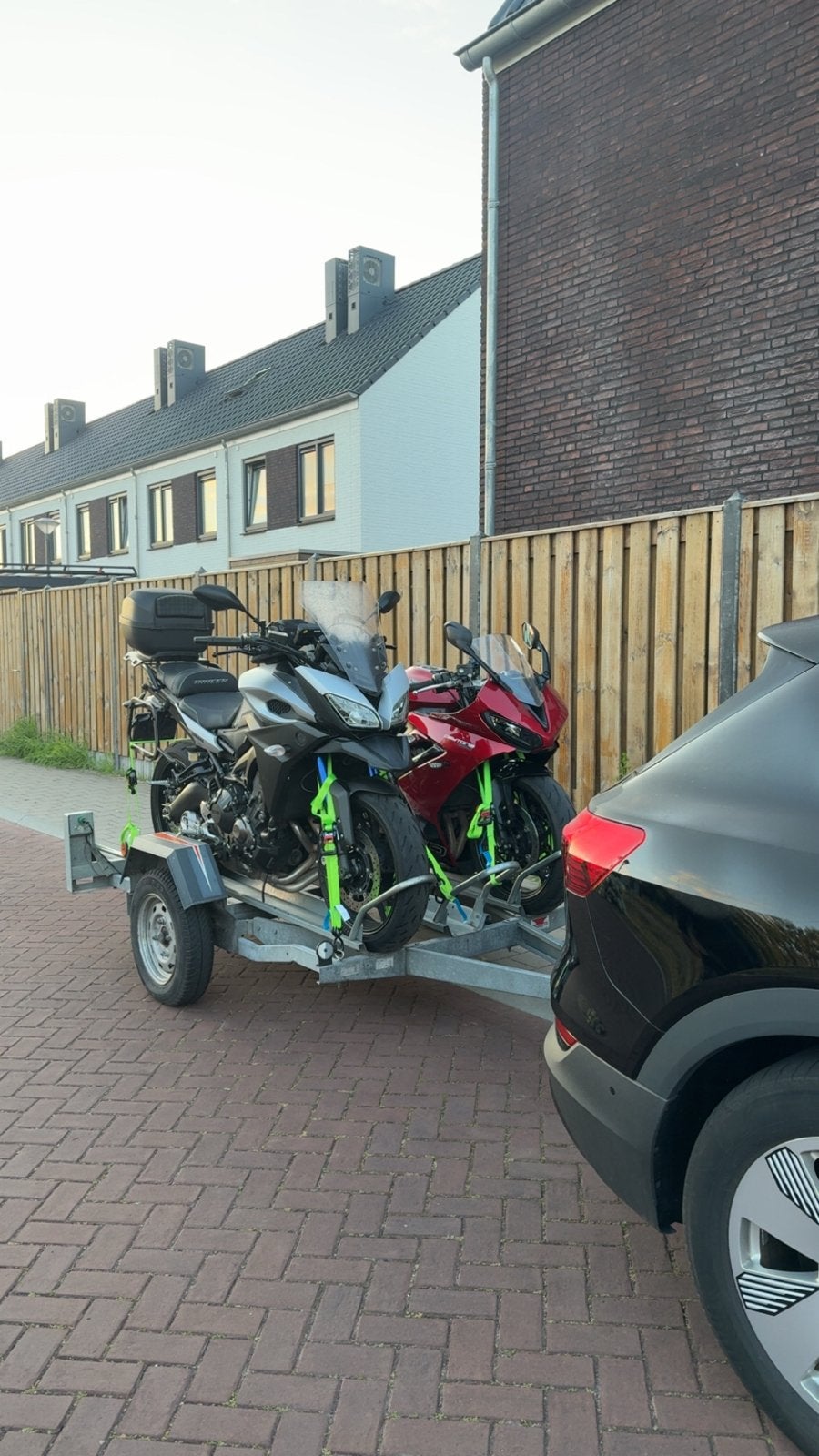 Motoraanhanger voor 3 motoren inclusief rijplaat, Ophalen, Gebruikt