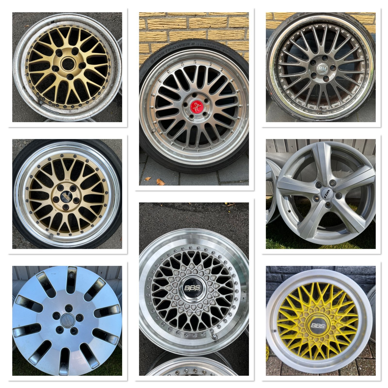 BBS Work Keskin Rial Rh velgen 16 17 18 19 delig, 18 inch, Overige, Gebruikt, Velg(en)