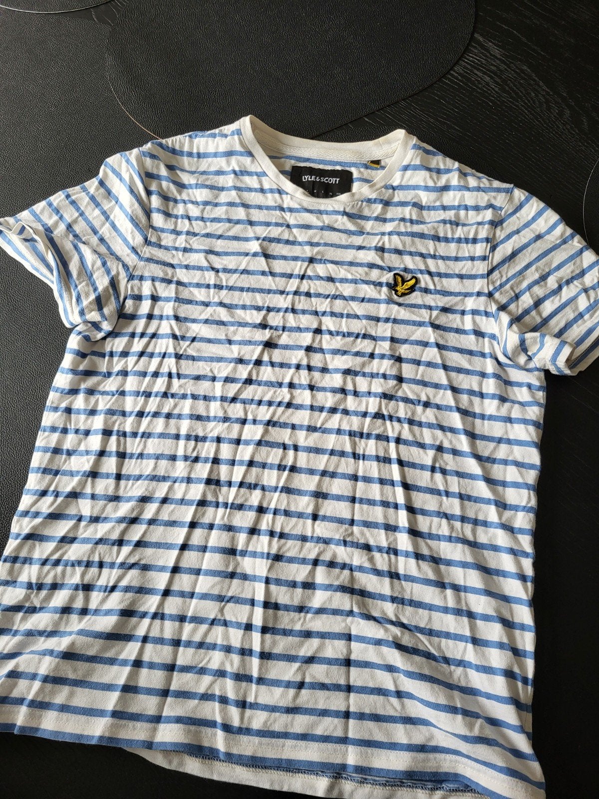 Lyle & Scott gestreept T-shirt - Maat M, Lyle & Scott, Wit, Ophalen of Verzenden, Zo goed als nieuw