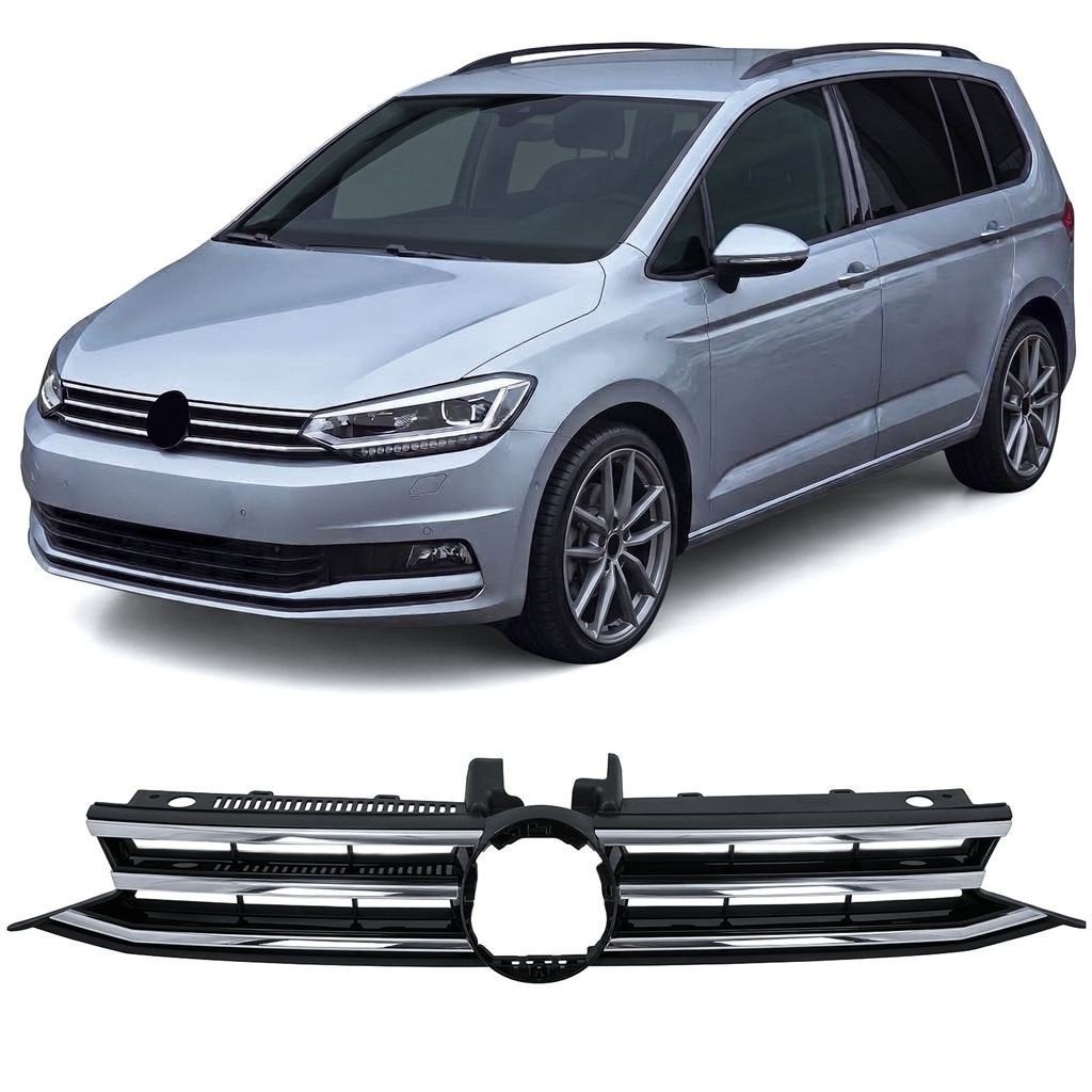 Grill Geschikt Voor VW Touran 5T Hoogglans Zwart Chroom vana, Auto diversen, Verzenden, Automotive Parts, A.parts@hotmail.nl, Trasmolenlaan 12 3447 GZ Woerden