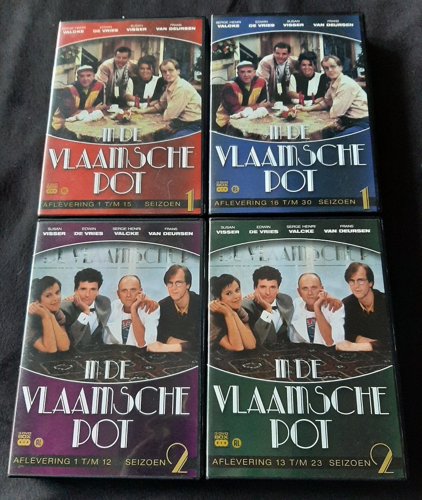 12 DVD In de Vlaamsche Pot complete seizoen 1 en 2, Alle leeftijden, Seizoen 1, Ophalen of Verzenden, Zo goed als nieuw