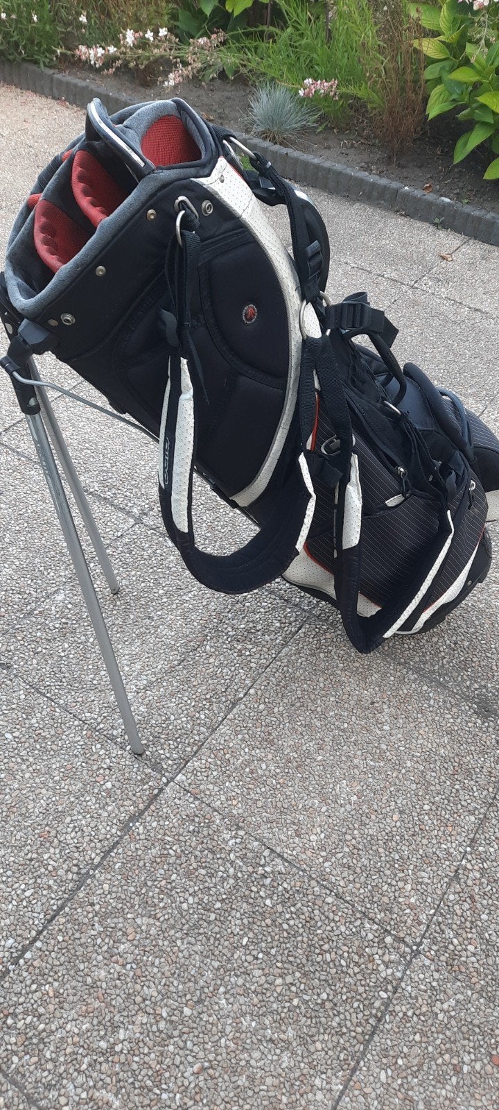 OGIO Golf Standbag - Zwart/Wit/Rood, Ophalen, Gebruikt, Tas, Overige merken