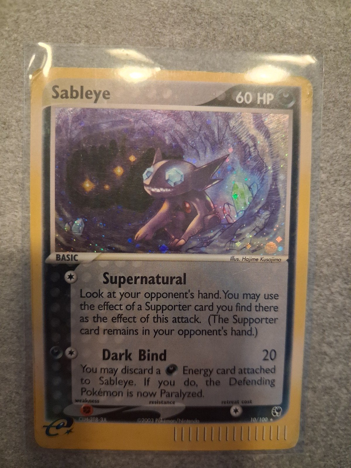 Sableye Pokémon Kaart - Holo - Ex Ruby & Sapphire, Ophalen of Verzenden