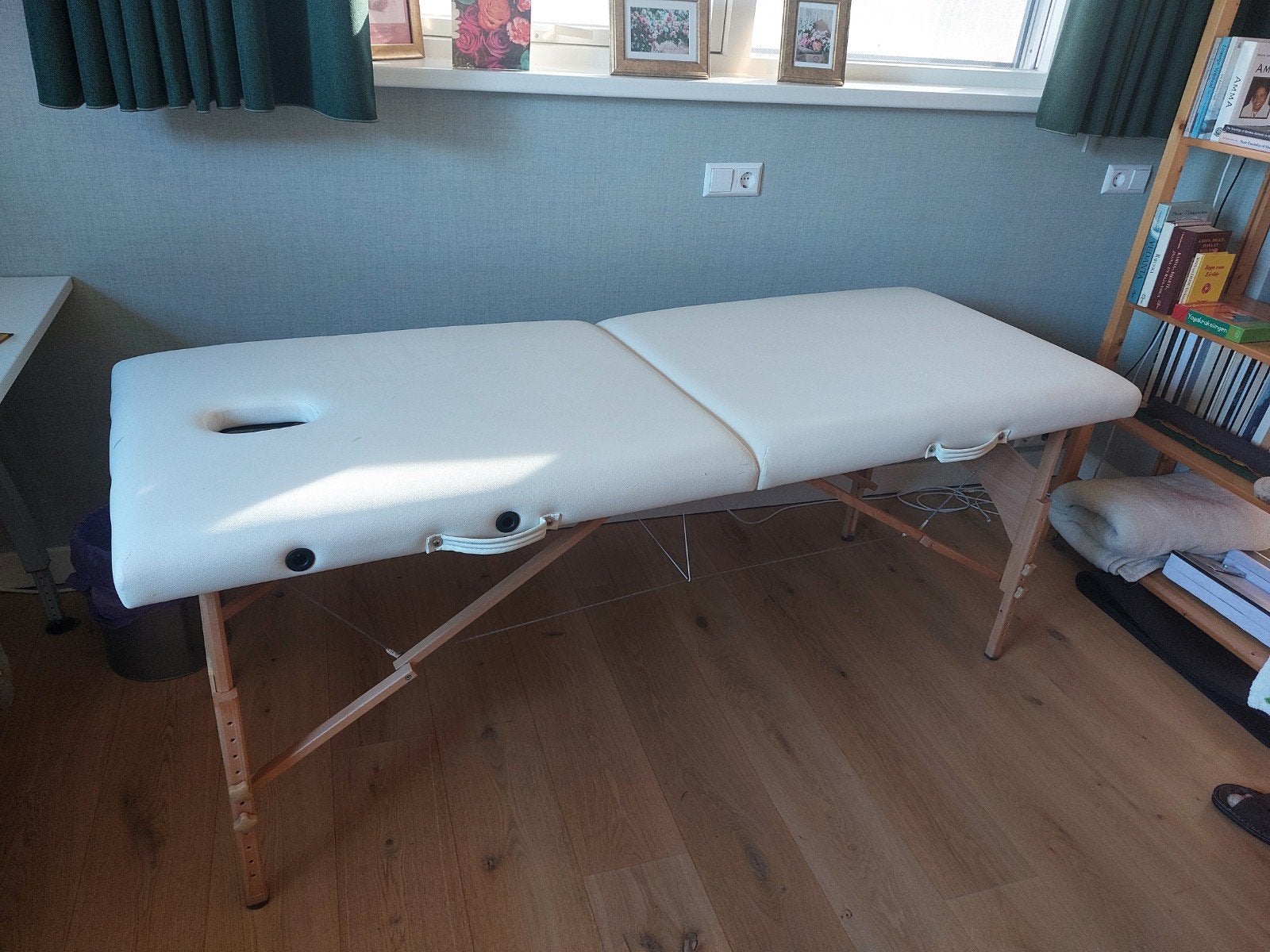 Opklapbare houten massagetafel 70 x 1.80, Ophalen, Gebruikt, Massagetafel