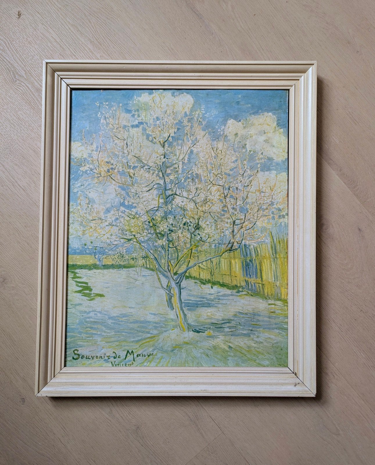 van Gogh Souvenir de Mauve bloesem boomgaard, Bloemen, Paneel, Impressionistisch, Olieverf