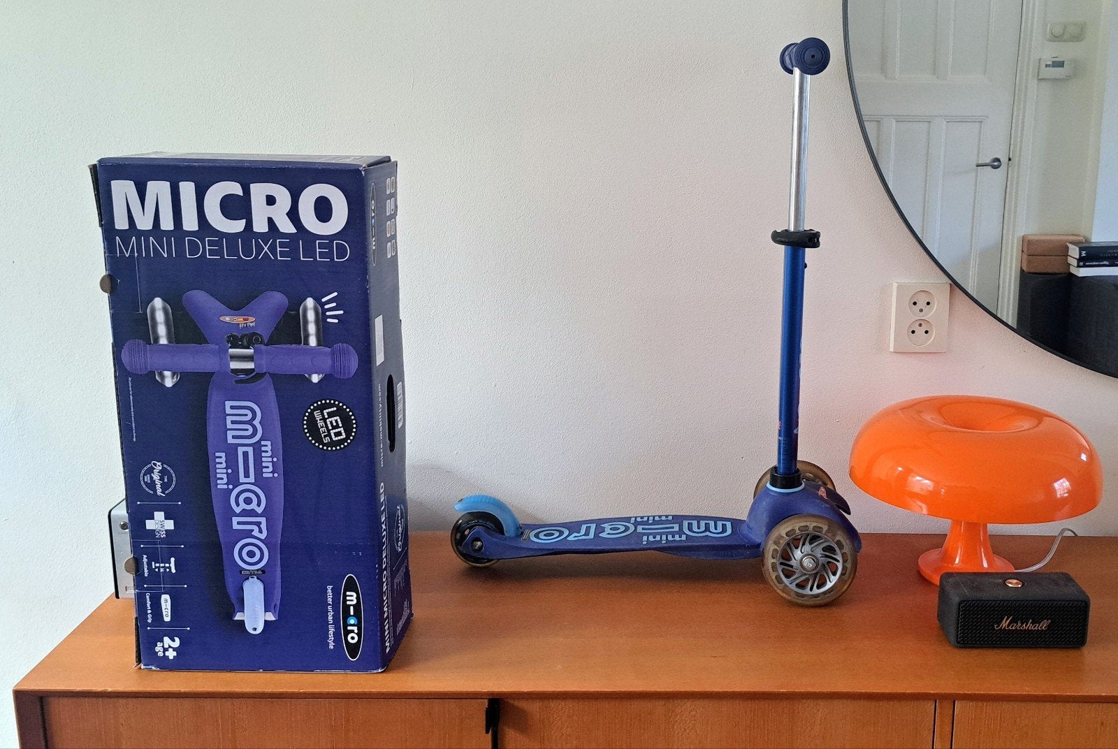Micro Mini Deluxe LED step - Kobalt blauw, Ophalen of Verzenden, Gebruikt, Gewone step, Micro