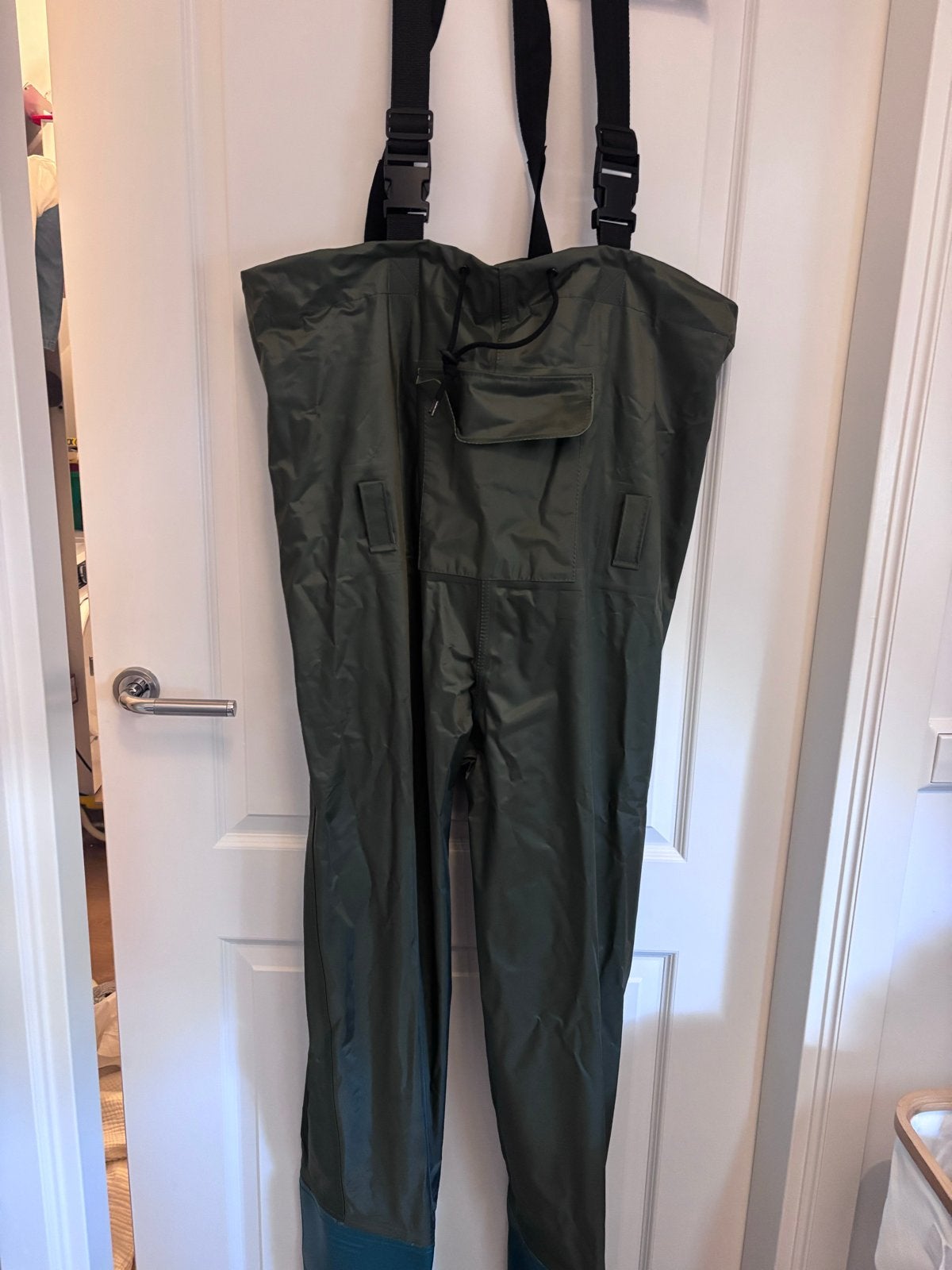 Waadpak met Haak – Waterdicht Waadbroek met laarzen maat 47, Ophalen, Nieuw, Kleding