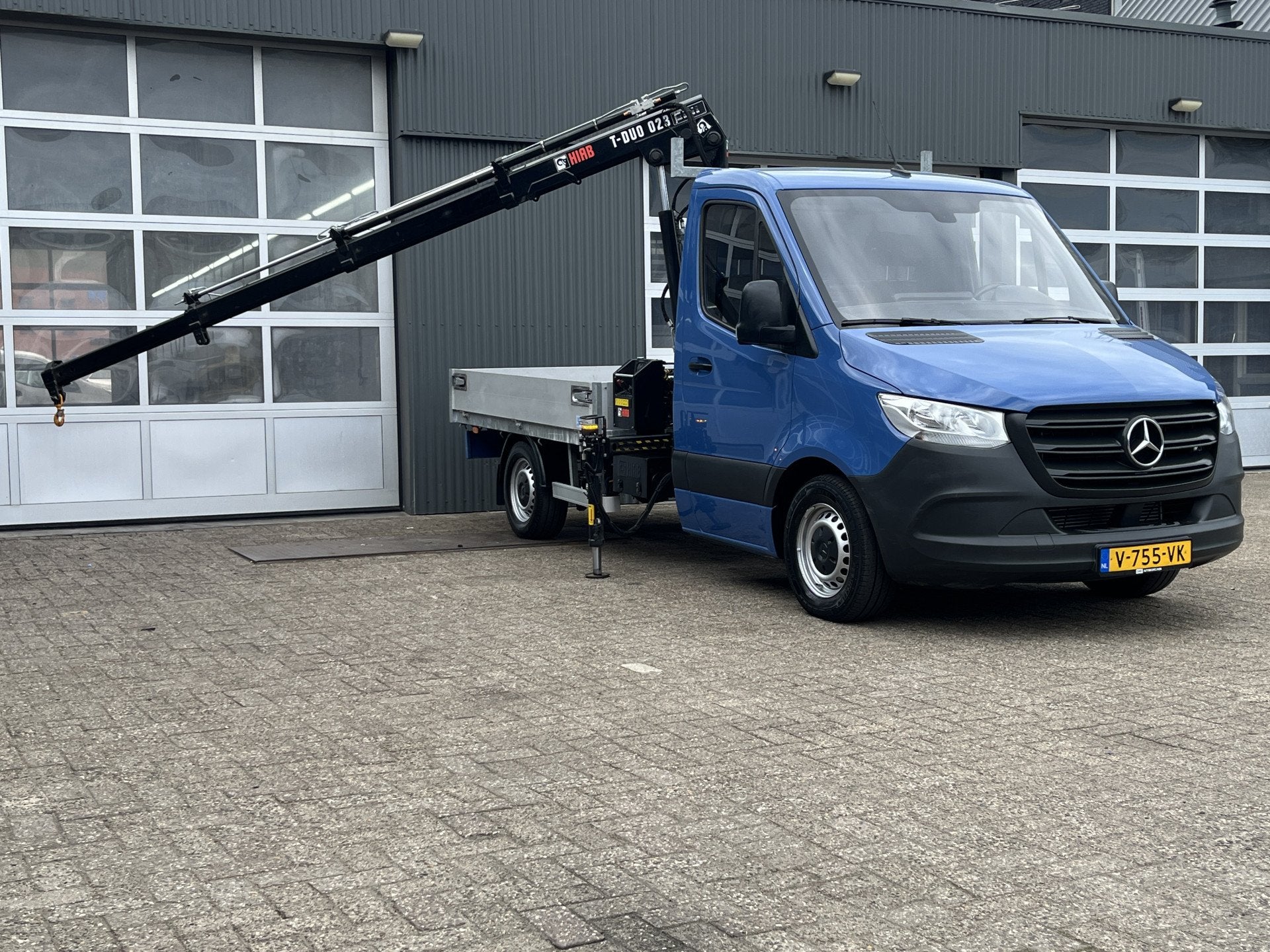 Mercedes-Benz Sprinter 311 2.2 CDI L2 Hiab 023T Laadkraan 2-, Gebruikt, 4 cilinders, Blauw, 116 pk