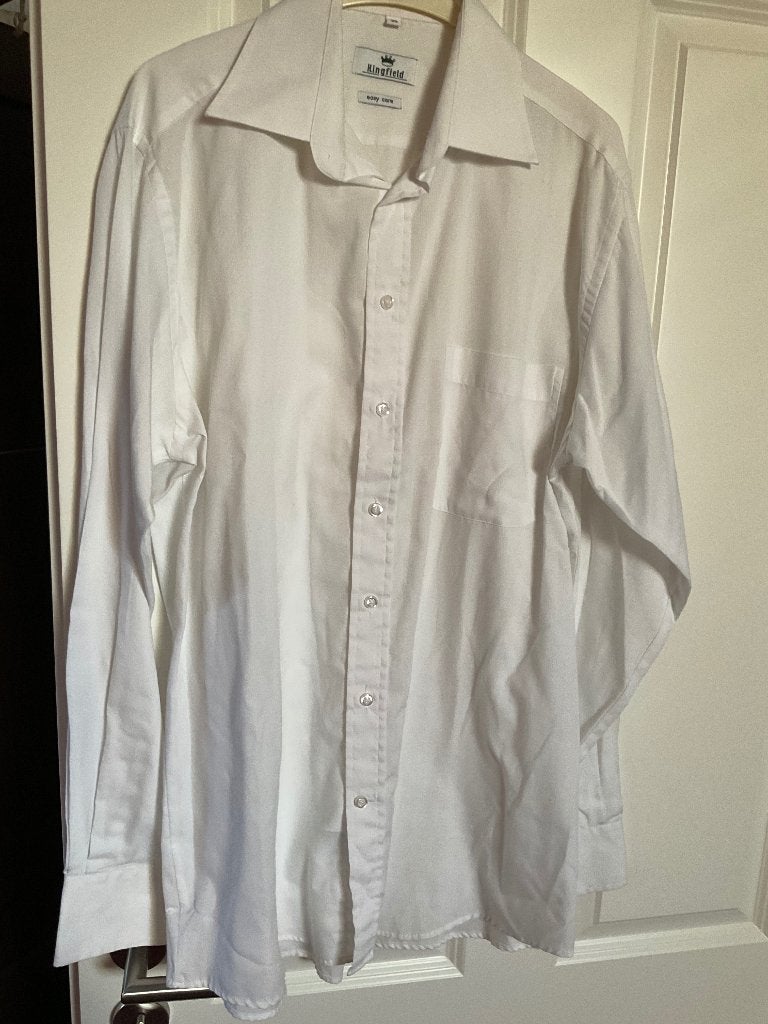 Tkp. nieuwe Kingfield witte heren blouse mt. 39, Kleding | Heren, Overhemden, Wit, Nieuw, KIngsfield, Halswijdte 39/40 (M)