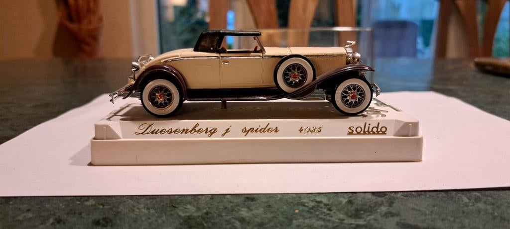 Duesenberg j spider 1:43, Ophalen of Verzenden, Auto, Solido